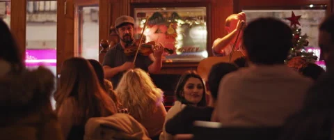 Local musicians playing a show Stock Footage 151359285