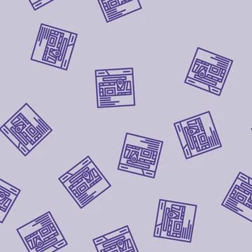 Local pack seo line vector seamless pattern 스톡 일러스트