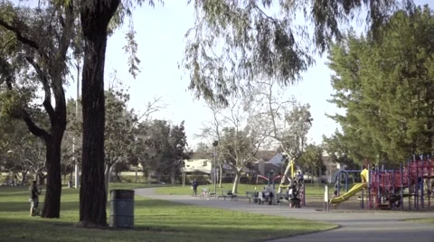 Local park with playground Stock Footage 49367346