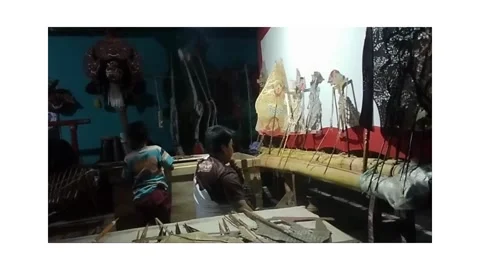 Local Performances are called Wayang Kulit Stock Footage 234713460