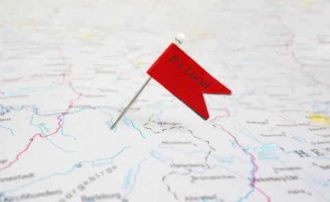 Local pin flag Stock Photos