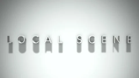 local scene 3D title animation with shad... | Stock Video | Pond5