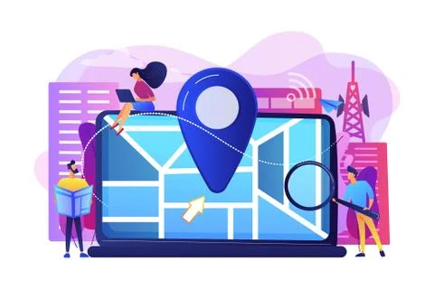 Local search optimization concept vector illustration Stock Illustration