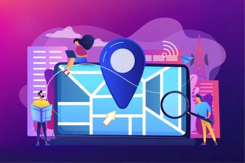 Local search optimization concept vector illustration Stock Illustration
