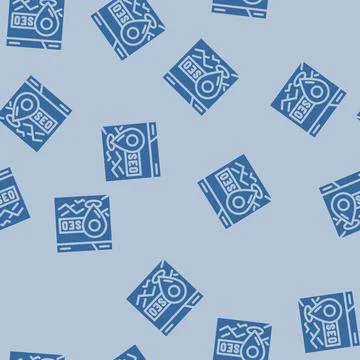 Local seo glyph vector seamless pattern Stock Illustration