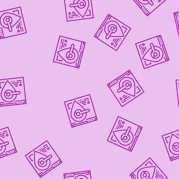 Local seo line seamless pattern Illustrazione stock