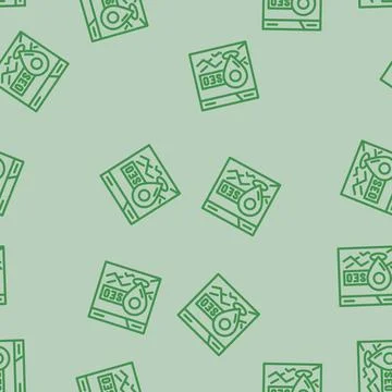 Local seo line vector seamless pattern Stock Illustration