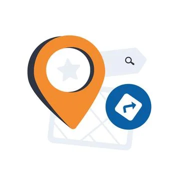 Local SEO optimization boosts business visibility with geolocation targeting Stock Illustration