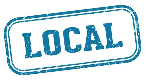 Local stamp. local rectangular stamp on white background Stock Illustration