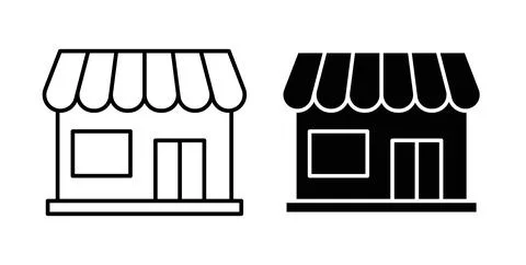 Local store icon vector art Illustrations Stock Illustration