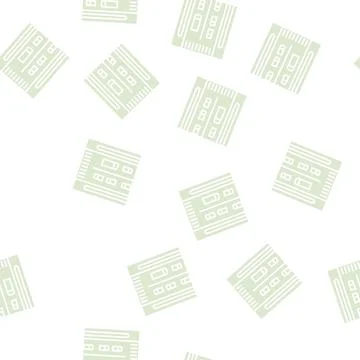 Local street glyph seamless pattern Stock Illustration