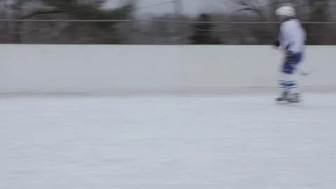 Local team is playing training ice hockey match slow motion hand shake shot Vídeos de archivo 168922090