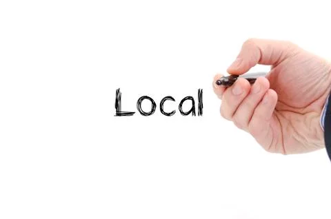 Local text concept Stock Photos