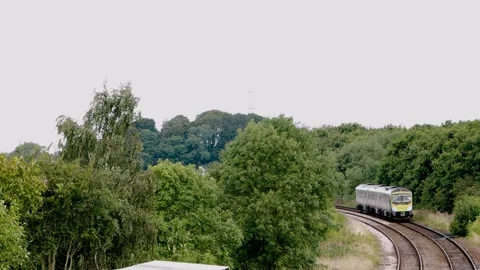 Local train on branch line Stock Footage 247286037