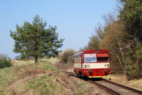Local train in the Czech Republic Stock Photos