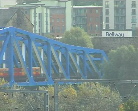 Local train in Newcastle Video stock 277462