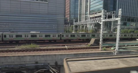 Local Train in Tokyo Stock Footage 141273648