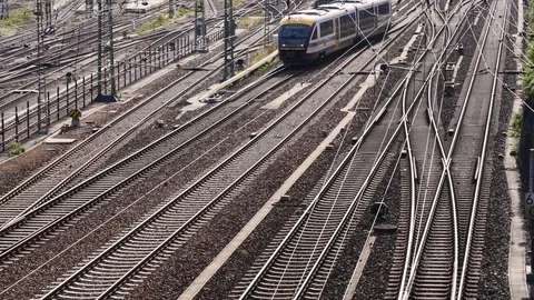 Local trains Video stock 119280012