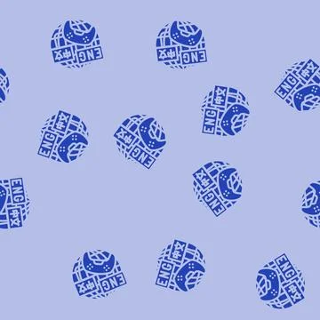 Localization game development glyph vector seamless pattern Illustrazione stock