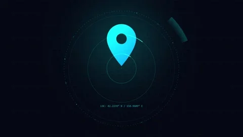 Localization mark Animation 4K Grid Stock Footage 335762971