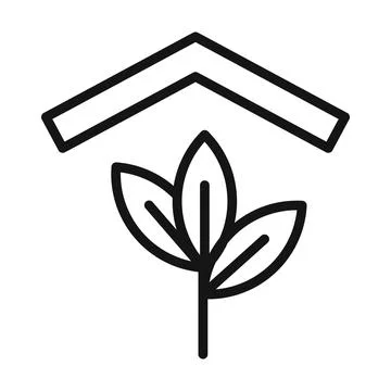 Locally grown icon Black line art vector Stock Illustration