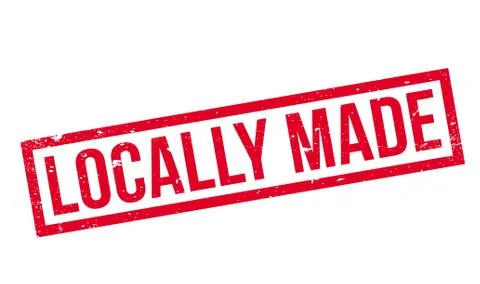 Locally Made rubber stamp Stock Illustration