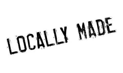 Locally Made rubber stamp Stock Illustration