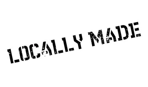 Locally Made rubber stamp Stock Illustration