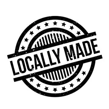 Locally Made rubber stamp Stock Illustration