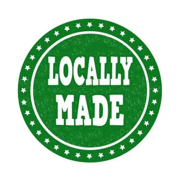 Locally made stamp Stock Illustration