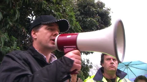 LOCALS PROTEST AGAINST HIGH DENSITY DEVELOPMENT - BORONIA, AUSTRALIA (2011) Stock Footage 244043108