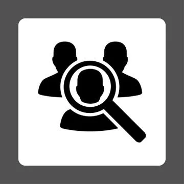 Locate Patient Rounded Square Button Stock Illustration