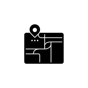 Locating Addresses with Precision on a Location Map Stock Illustration