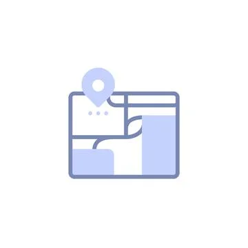 Locating Addresses with Precision on a Location Map Stock Illustration