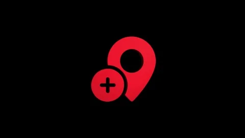 Location 3d pin animation of red spinning in Green, blue, black and white b.. Stock Footage 313513660