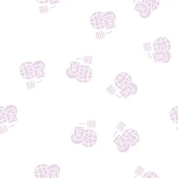 Location advertising glyph seamless pattern 스톡 일러스트