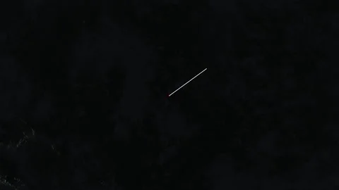 Location and map of Nauru at night-time. Stock Footage 327426216
