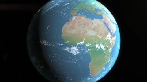 Location and map of Niger on the surface of the earth at day. Stock Footage 329214742