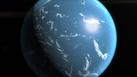 Location and map of Niue on the surface of the earth at day. Stock Footage 329149696