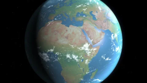 Location and map of Palestine on the surface of the earth at day. Stock Footage 329170476