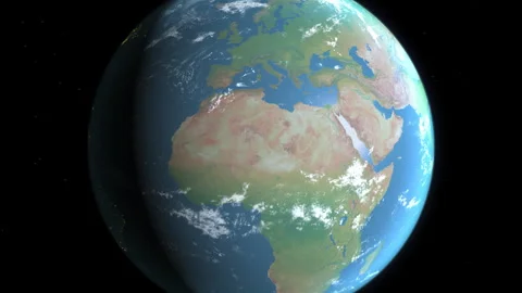 Location and map of Romania on the surface of the earth at day. Stock Footage 329182656