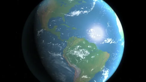 Location and map of Saint Lucia on the surface of the earth at day. Stock Footage 329185002