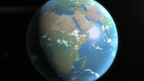 Location and map of Somalia on the surface of the earth at day. Stock Footage 329198656