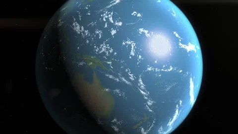 Location and map of Vanuatu on the surface of the earth at day. Stock Footage 329238024