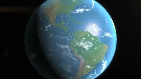 Location and map of Venezuela on the surface of the earth at day. Stock Footage 329238818