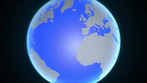 Location and red map of Faroe Islands on the earth Vidéo 329901430