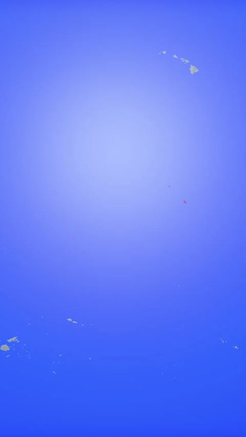 Location and red map of Kiribati on the earth in vertical format Stock Footage 331429152