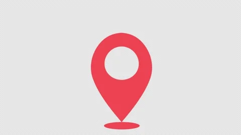 Location. Animation of the navigation label. Cartoon Stock Footage 173046607