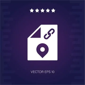 Location attachment vector icon Stock Illustration