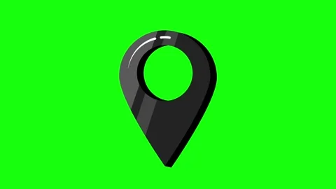 Location Black Icon Video stock 249341557
